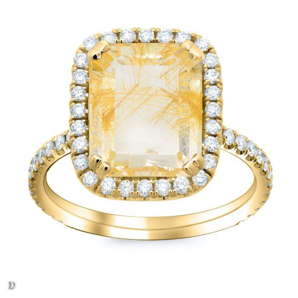 Rutilated Quartz Ring Gift Ideas Over $1500 deBebians 