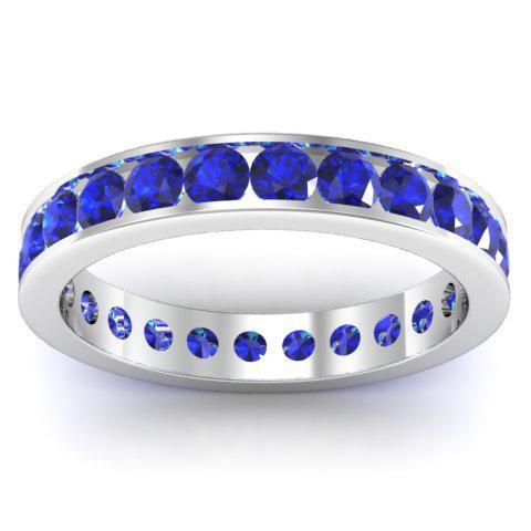 Sapphire Eternity Band in Channel Setting Gemstone Eternity Rings deBebians 