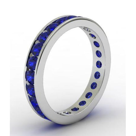 Sapphire Eternity Band in Channel Setting Gemstone Eternity Rings deBebians 