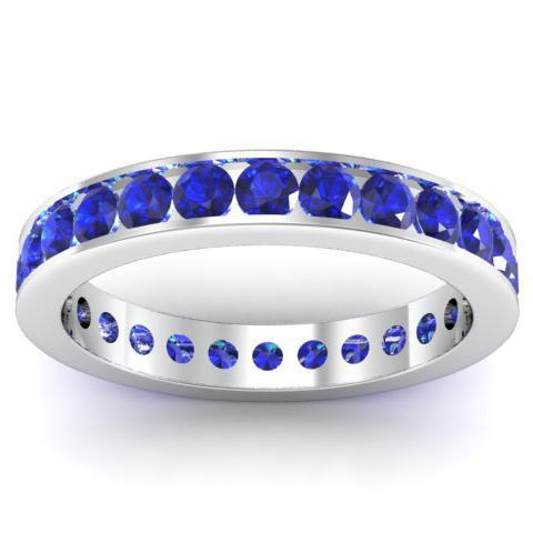 Sapphire Eternity Ring in Channel Setting Gemstone Eternity Rings deBebians 