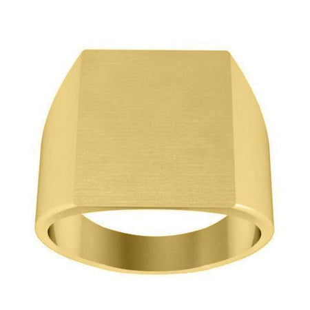 Rectangular Mens Signet Ring Signet Rings deBebians 