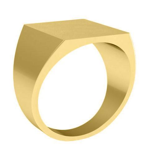 Rectangular Mens Signet Ring Signet Rings deBebians 