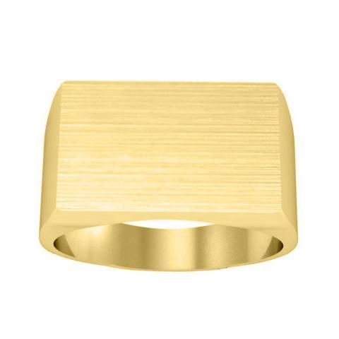 Wide Rectangular Signet Ring Signet Rings deBebians 