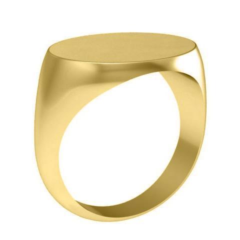 Wide Oval Signet Ring for Men Signet Rings deBebians 