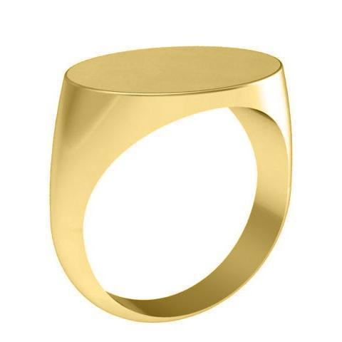 Mens Signet Ring Yellow Gold Signet Rings deBebians 