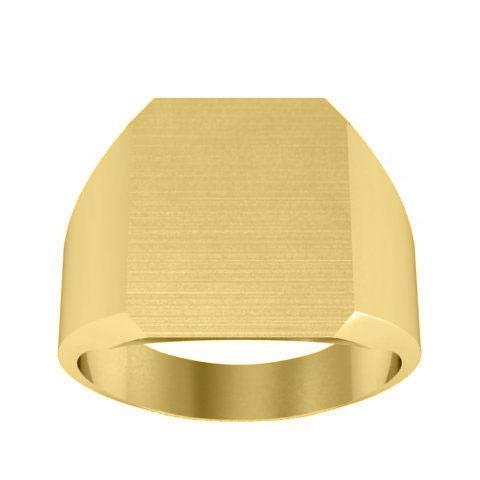 Cut Corners Mens Signet Ring Signet Rings deBebians 