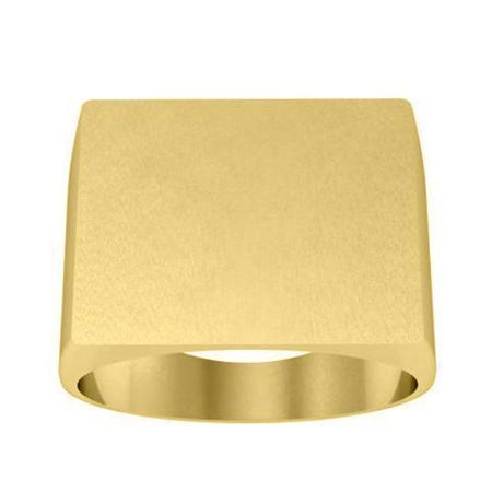 Large Mens Signet Ring 14kt Gold Signet Rings deBebians 