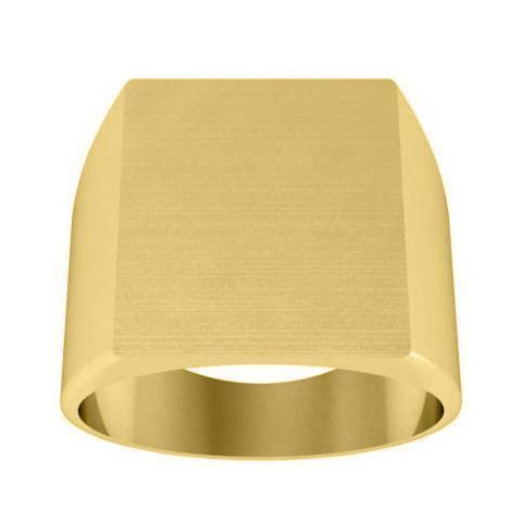 Square Plain Signet Ring Signet Rings deBebians 