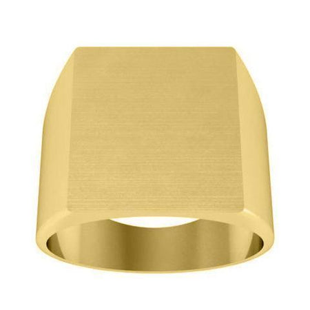 Square Plain Signet Ring Signet Rings deBebians 