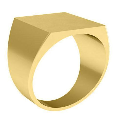 Square Plain Signet Ring Signet Rings deBebians 