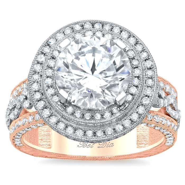 2.90 Ct Cushion Cut Halo Engagement Ring Natural Diamonds H Color VS1 GIA  18K WG | eBay