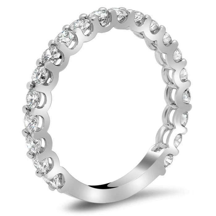 U Prong Eternity Ring Round Diamonds Supreme U Shaped Round Shared