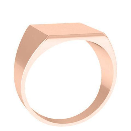 Chunky Square Trendy Signet Ring Women Signet Rings deBebians 