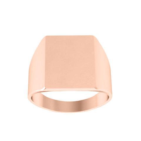 Chunky Square Trendy Signet Ring Women Signet Rings deBebians 