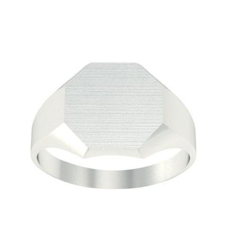 Ladies Signet Rings Chunky Octagon Signet Rings deBebians 