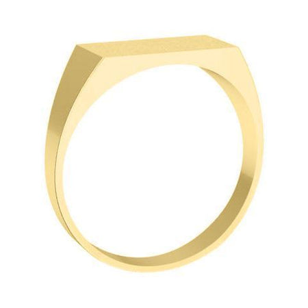 Stylish Chunky Gold Signet Ring Signet Rings deBebians 