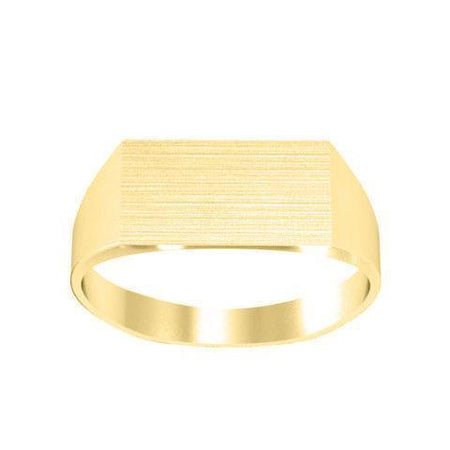 Stylish Chunky Gold Signet Ring Signet Rings deBebians 