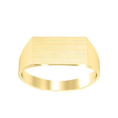 Stylish Chunky Gold Signet Ring Signet Rings deBebians 