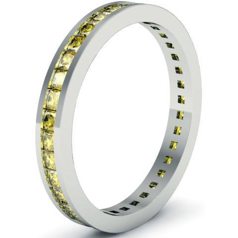 Yellow Sapphire Eternity Ring Gemstone Eternity Rings deBebians 